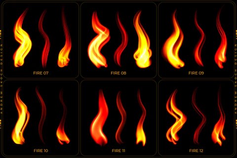 Fire Procreate Brushes Pixel Surplus