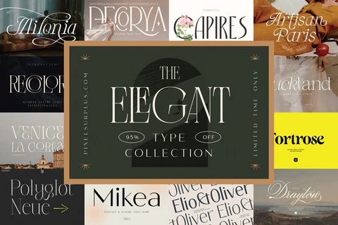 The Elegant Type Collection Pixel Surplus