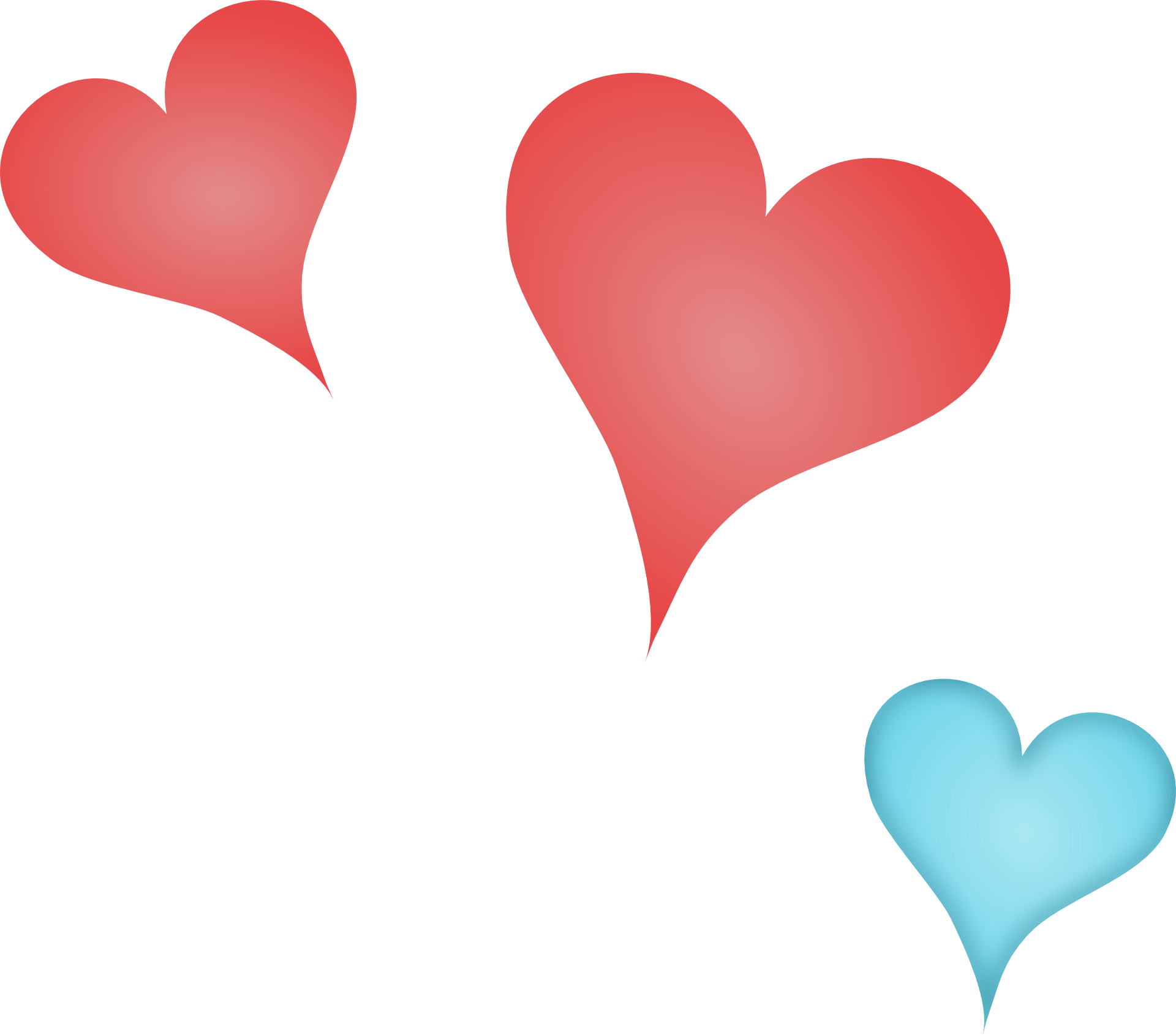 Cartoon blue heart, love, cartoon character png 1500x1062px 81.63kb . Blue And Red Hearts Clipart Free Image Download