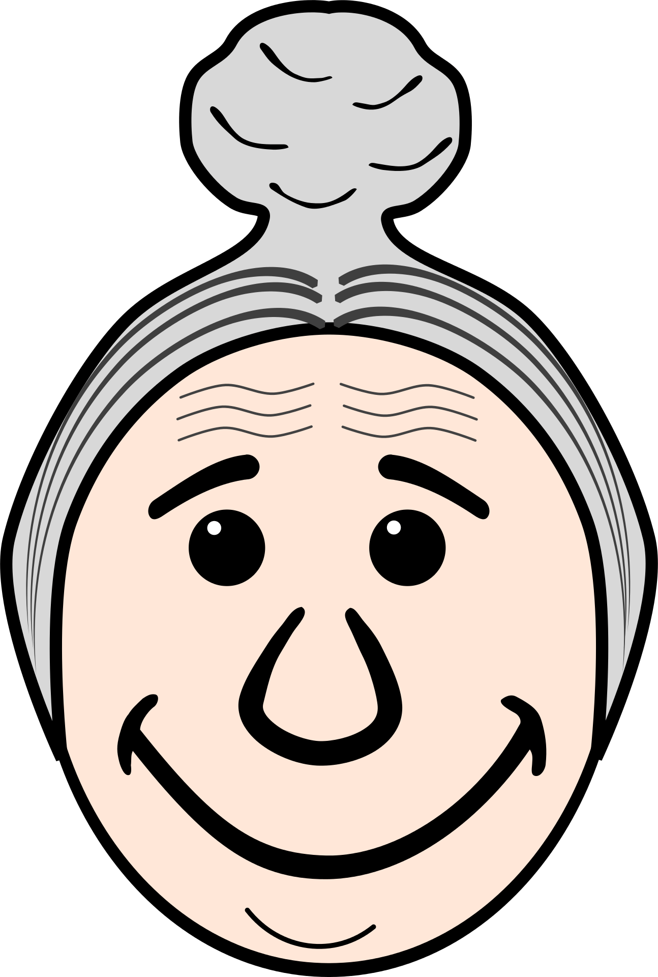 Cute grandmother cartoon vector illustration graphic design vector illustration. Grandma Cartoon Drawing Free Image Download