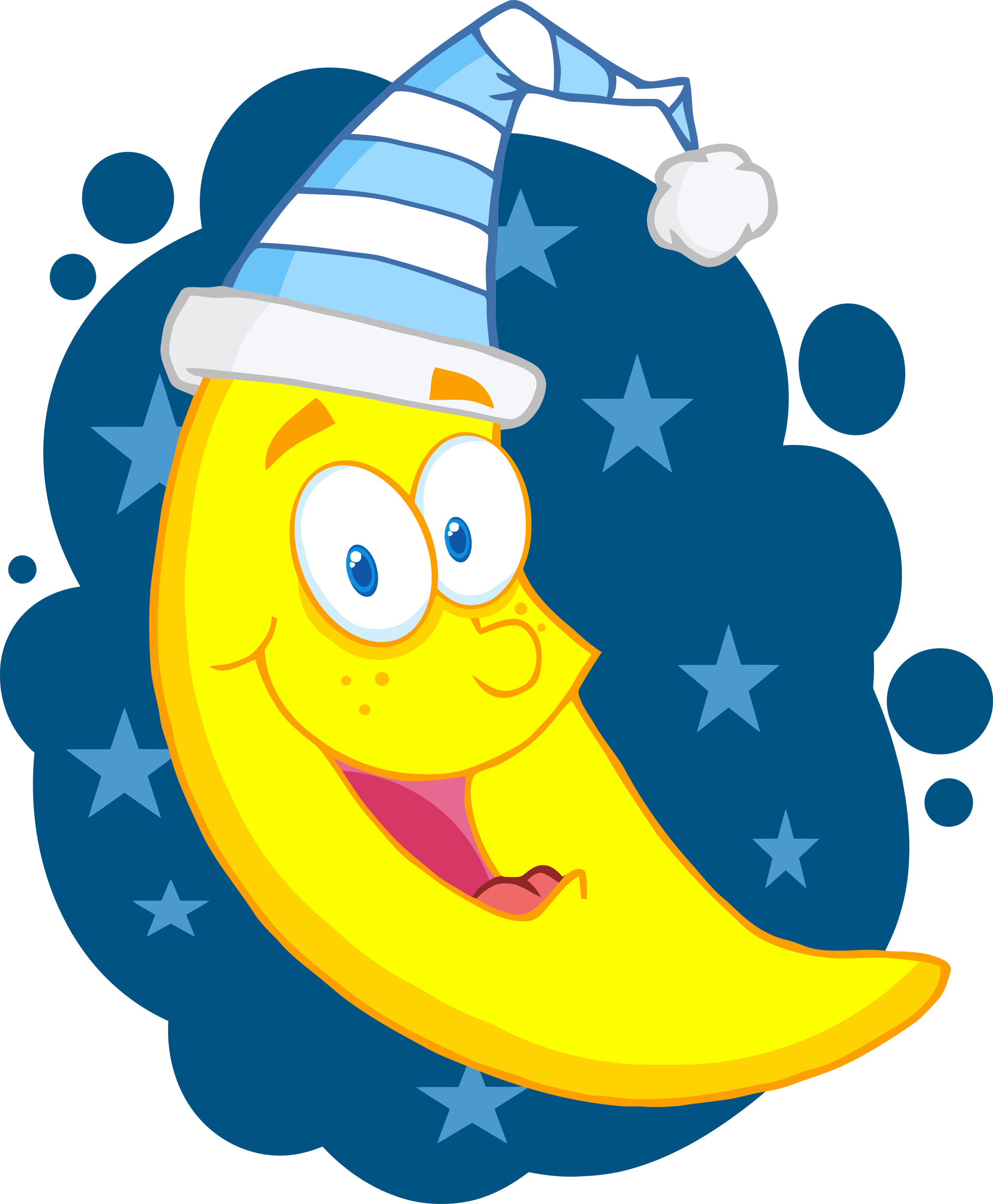 All of these cartoon night resources are for free . Cartoon Happy Moon At Night Clipart Free Image Download