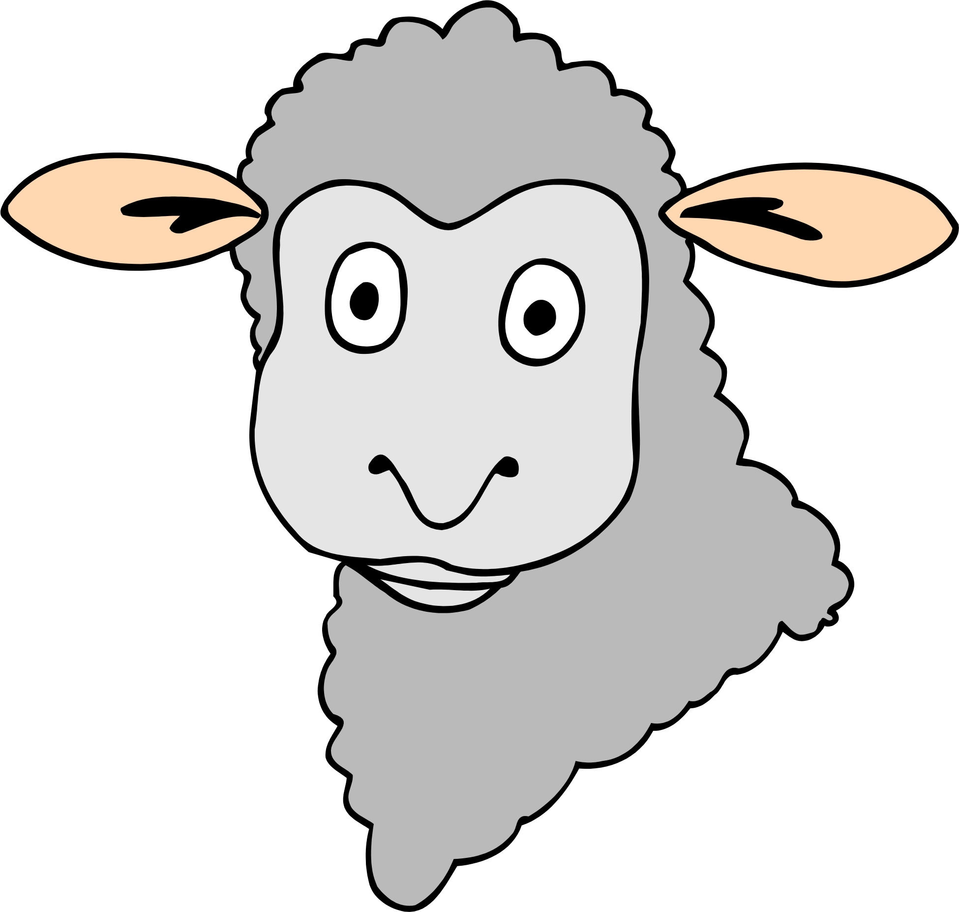 Sheep & lamb drawing lessons and step by step drawing tutorials. Cartoon Sheep Head Drawing Free Image Download