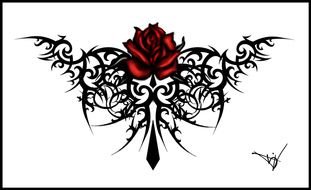 Picture Of The Rose Vine Tattoo Designs Free Image