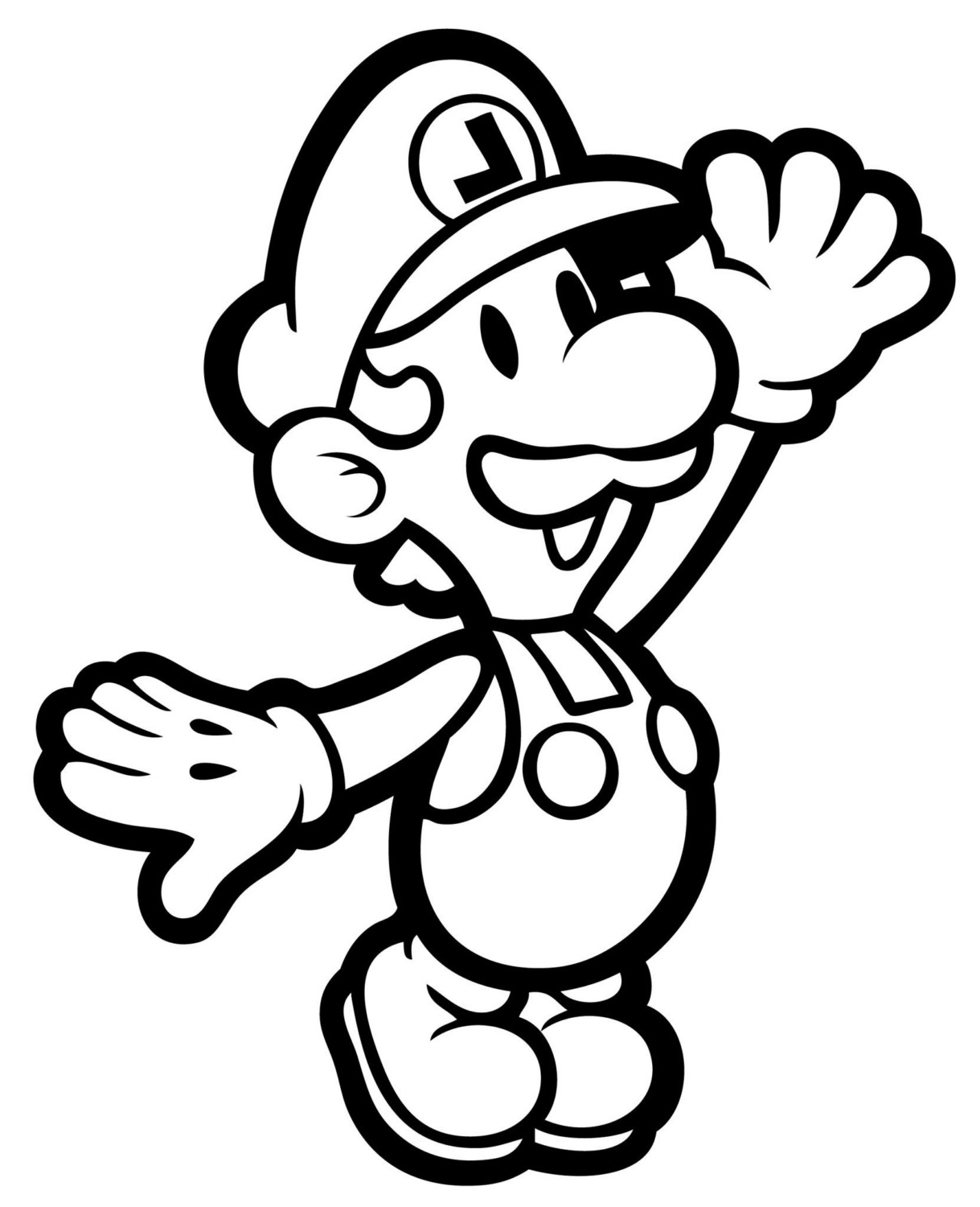 The popularity of these video games has translated into a huge demand from our readers for super mario bros coloring pages that you can . Super Mario With Hands Up In A Coloring Book Free Image Download