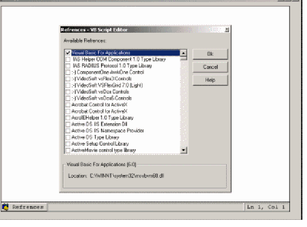 VBScript Editor with IntelliSense