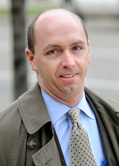 Douglas Sughrue, Marjorie Diehl-Armstrong’s trial lawyer, brushed off her constant hectoring of him. ROB ENGELHARDT/ERIE TIMES-NEWS