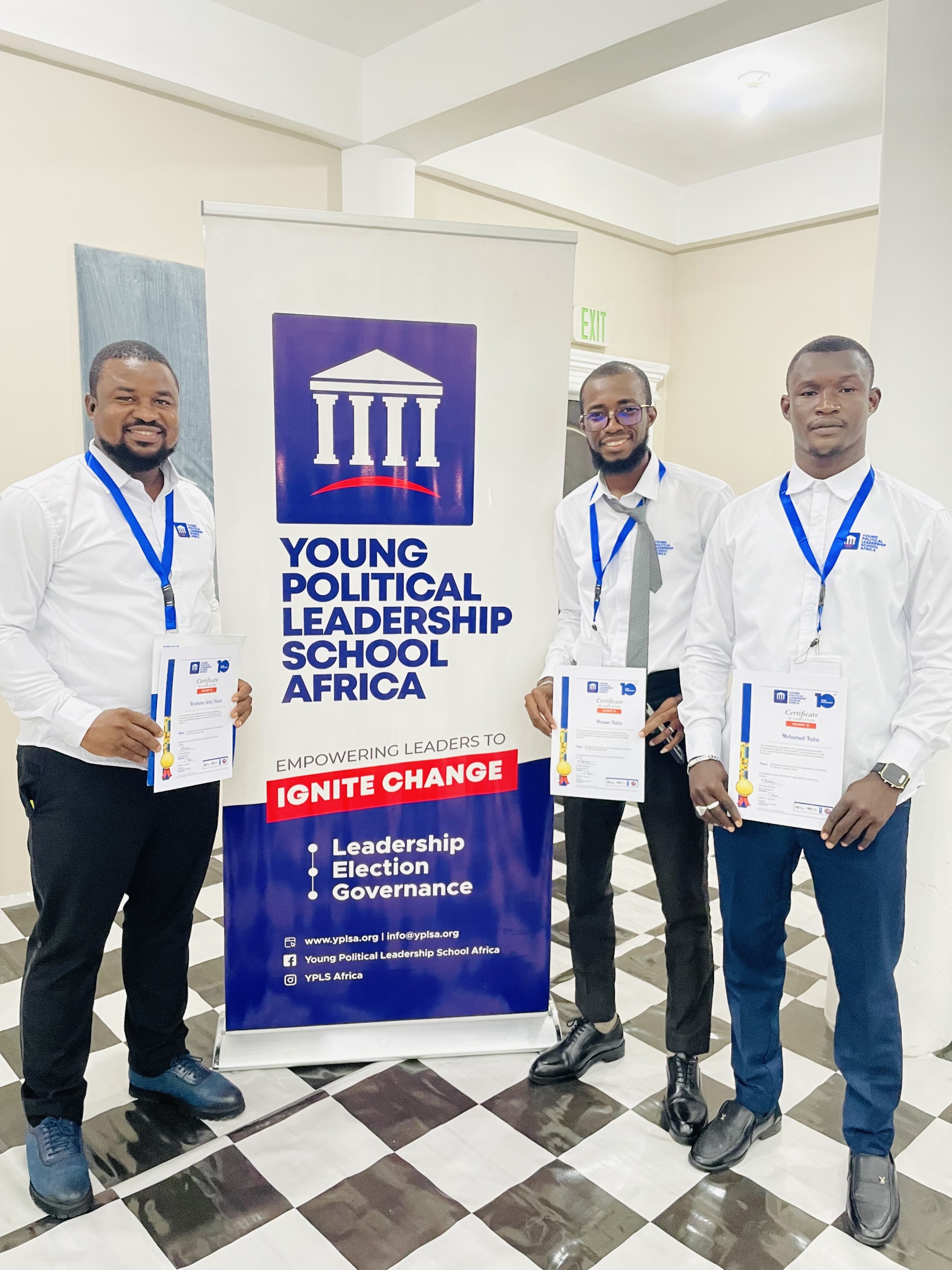 Trois cadres du PJDG prennent part à la 13ᵉ cohorte du Young Political Leadership School Africa à Monrovia