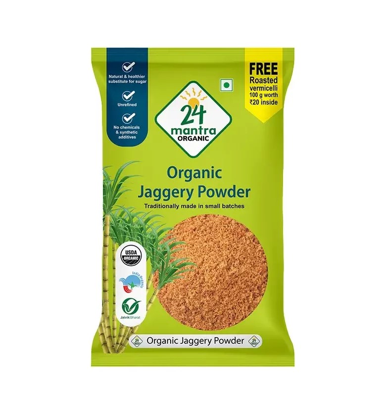 24 MANTRA ORGANIC JAGERY POWDER 500GM