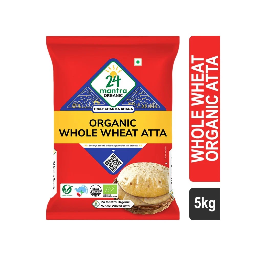 24 MANTRA ORGANIC WHOLE WHEAT ATTA 5KG
