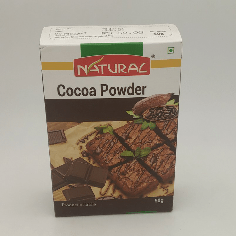 NATURAL COCOA POWDER 50G