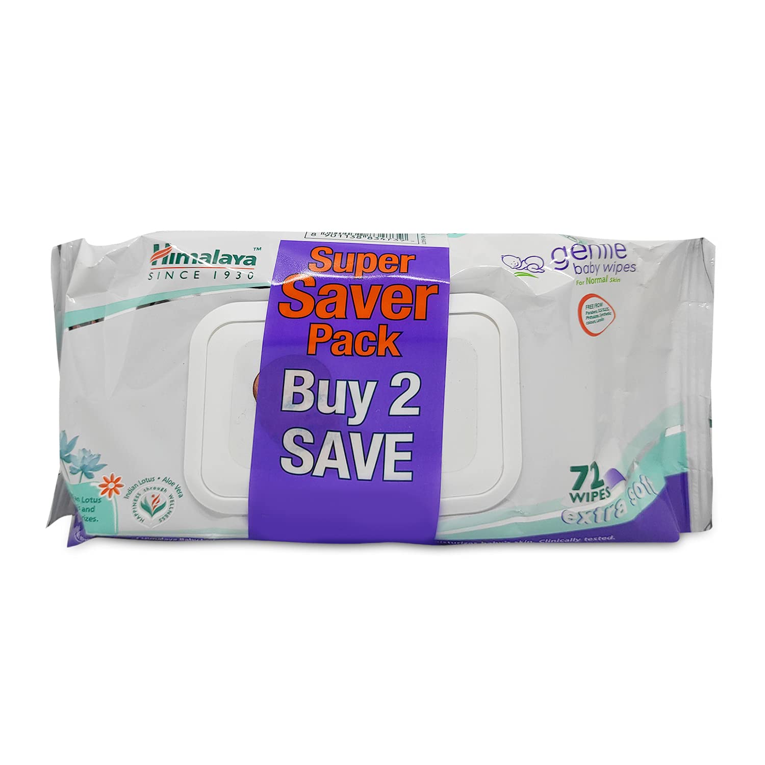 HIMALAYA BABY WIPES GENTLE COMBO SET