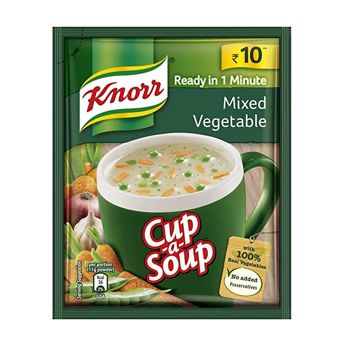KNORR CUP A SOUP MIXED VEGETABLE 10GM
