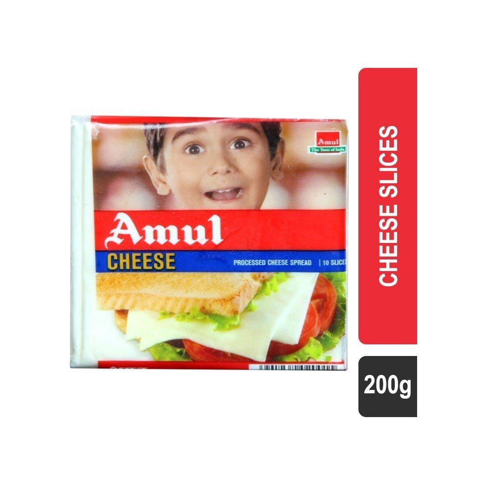 AMUL CHEESE SLICES 200G