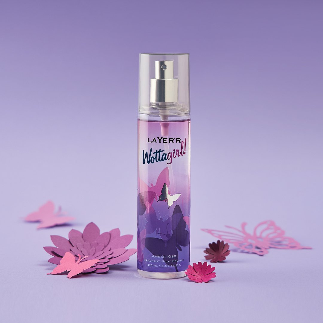 LAYERR BODY SPRAY AMBER KISS 135ML