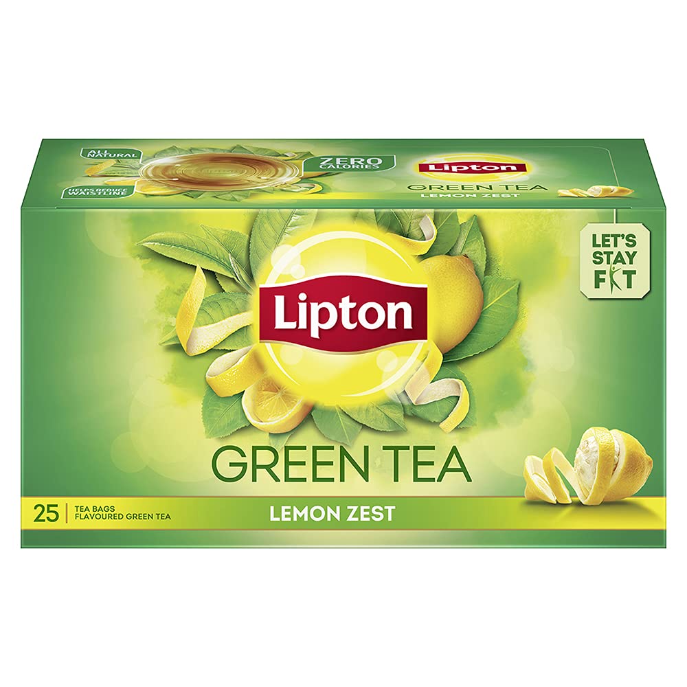 LIPTON GREEN TEA LEMON ZEST 25BAGS