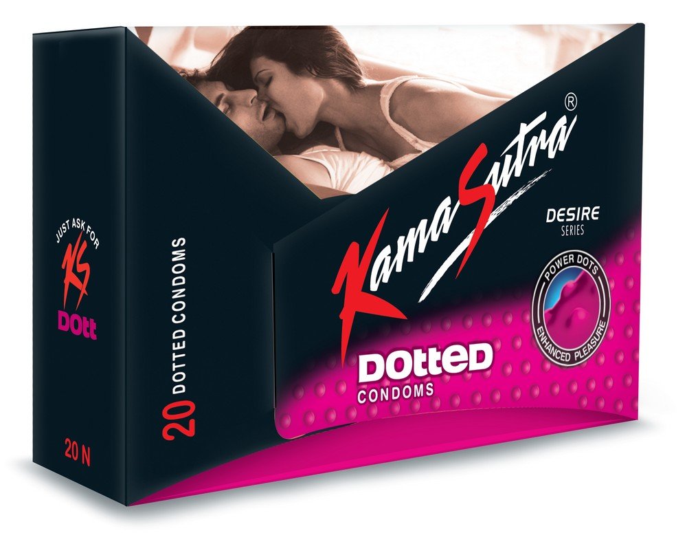 KAMASUTRA CONDOMS DOTTED 20PCS