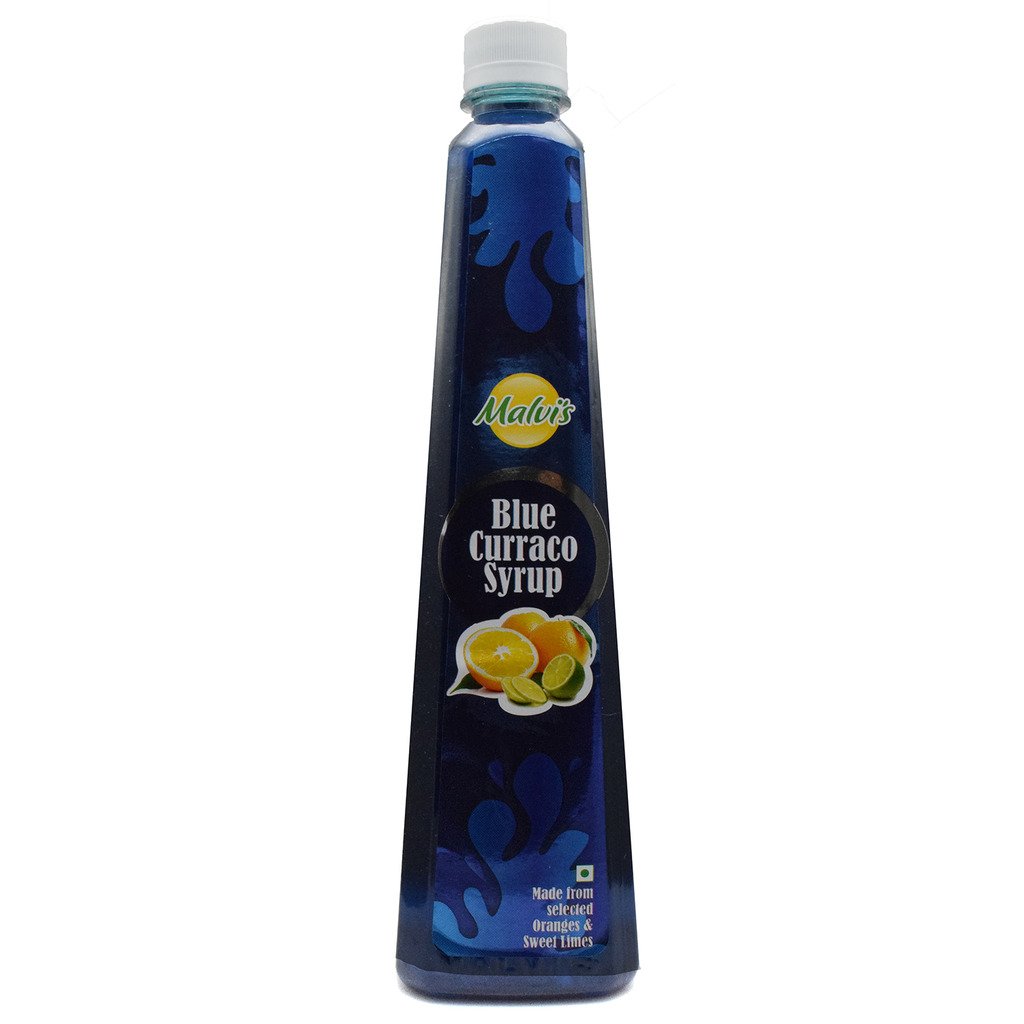 MALVIS BLUE CURACAO SYRUP 750ML
