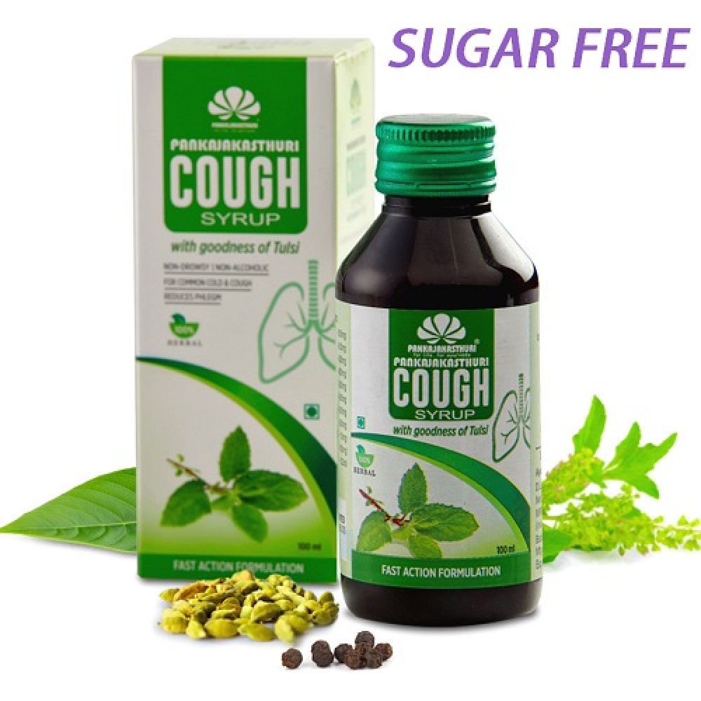 PANKAJAKASTHURI COUGH SYRUP TULSI SF 100ML