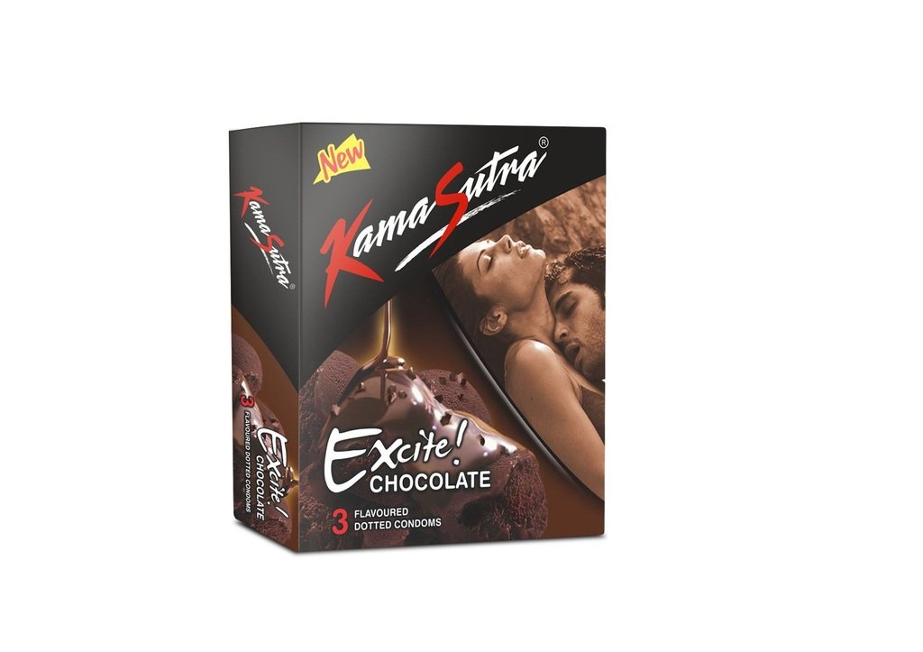 KAMASUTRA CONDOMS EXCITE CHOCOLATE 10PCS