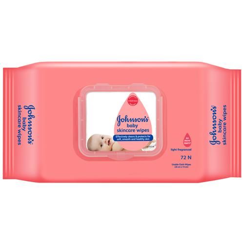 JOHNSONS BABY WIPES 72N