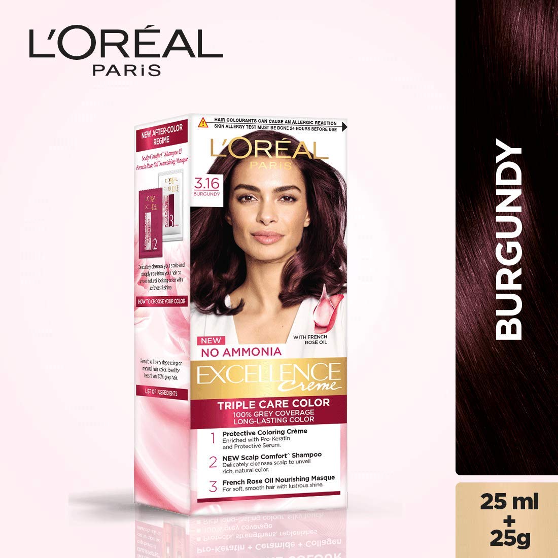 LOREAL BURGUNDY HAIR COLOUR