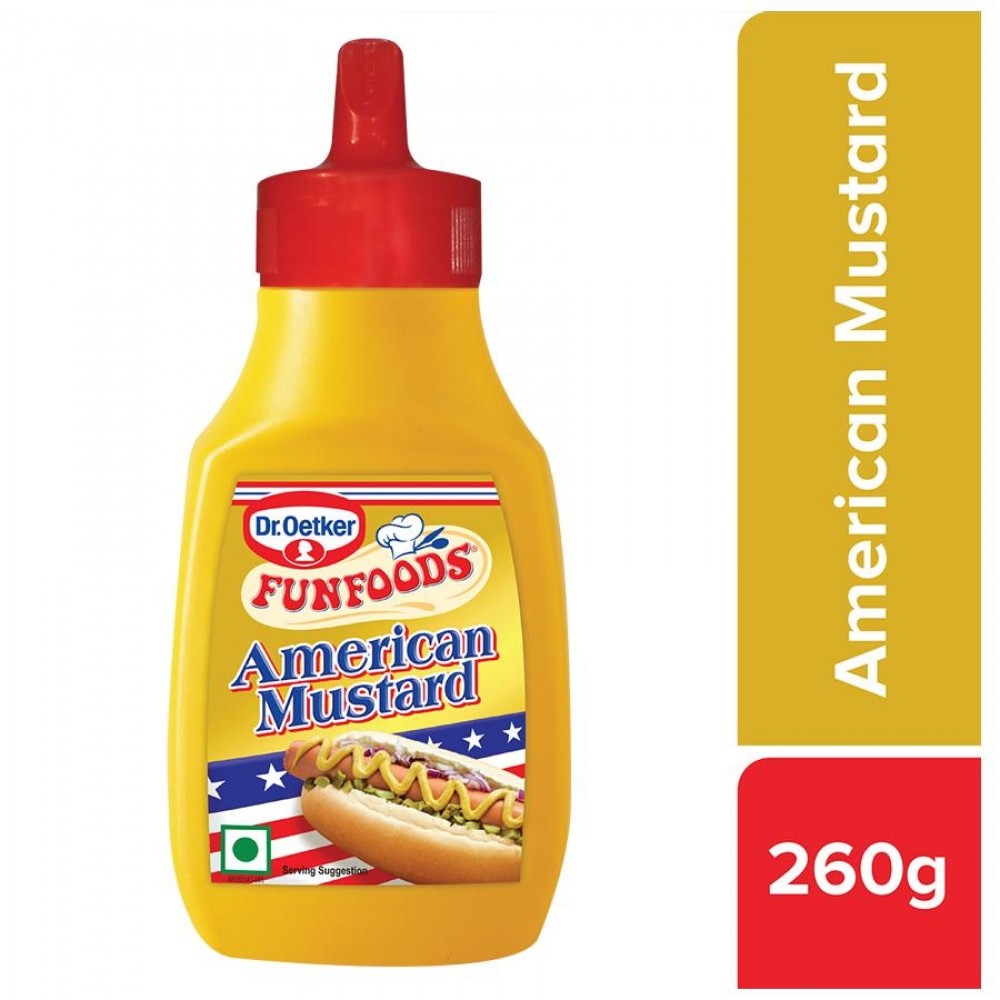 FUN FOODS AMERICAN MUSTARD SAUCE 260G
