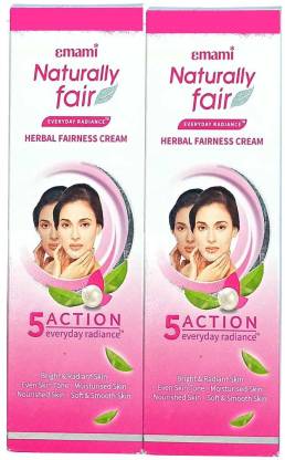 EMAMI NATURALLY FAIR FAIRNESS CREAM 25ML 1+1FREE