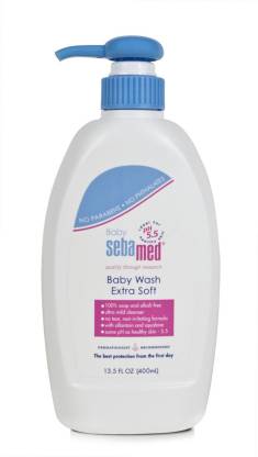 SEBA MED BABY WASH EXTRA SOFT 400ML.