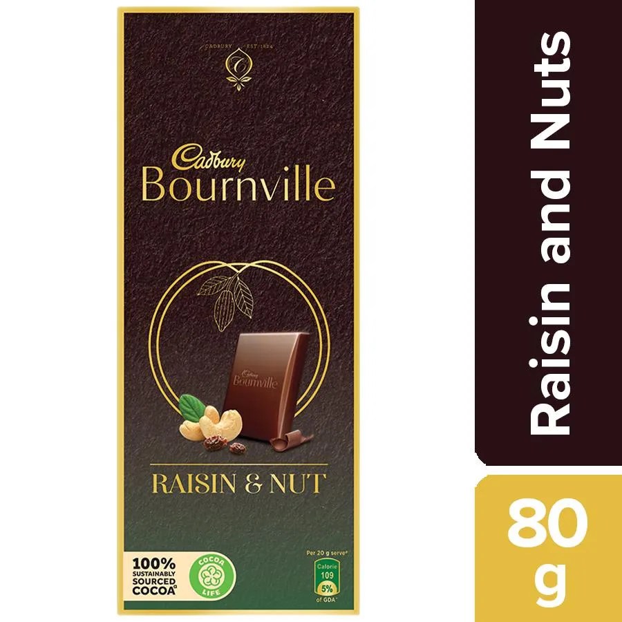 BOURNVILLE RAISIN NUT 80G