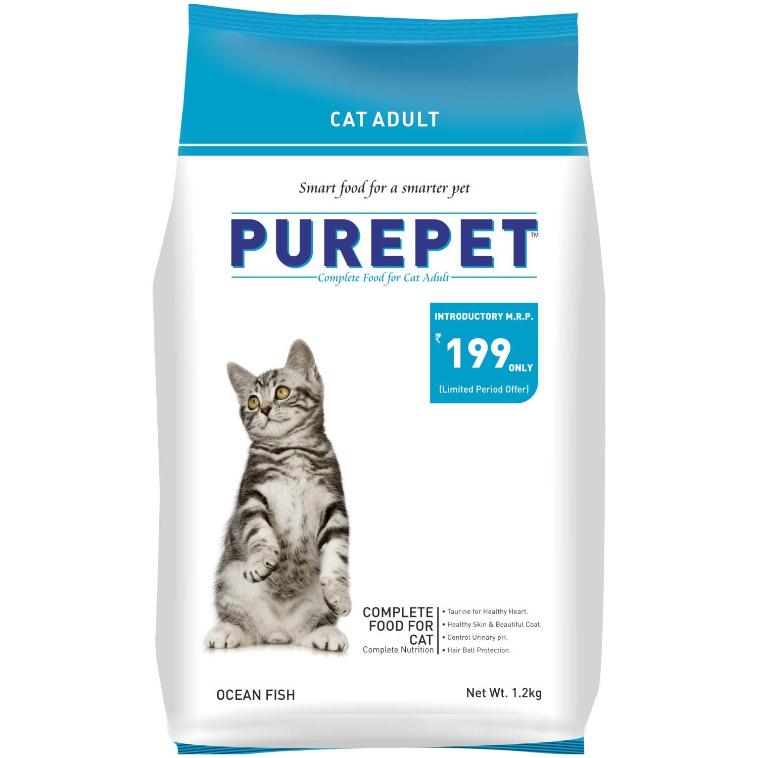 PUREPET CAT ADULT SEA FOOD 1.2KG