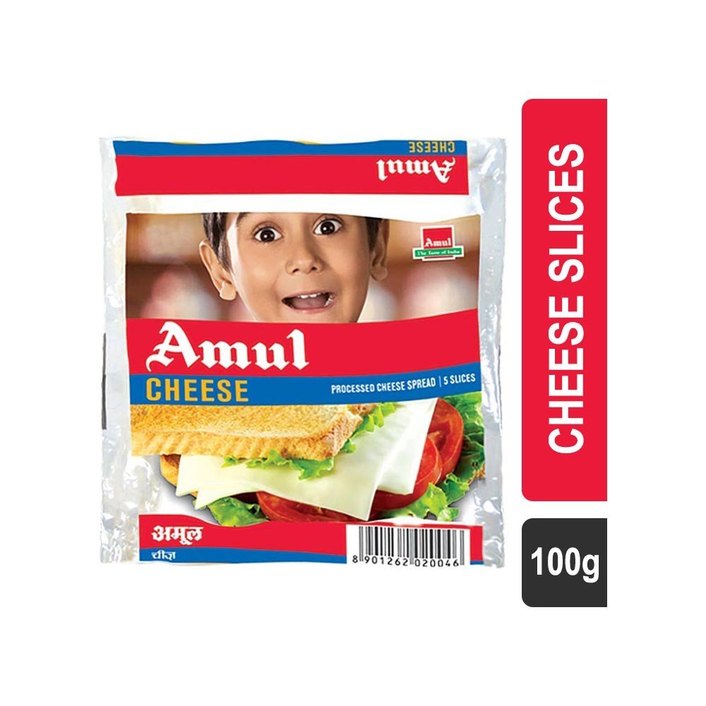 AMUL CHEESE SLICES 100G