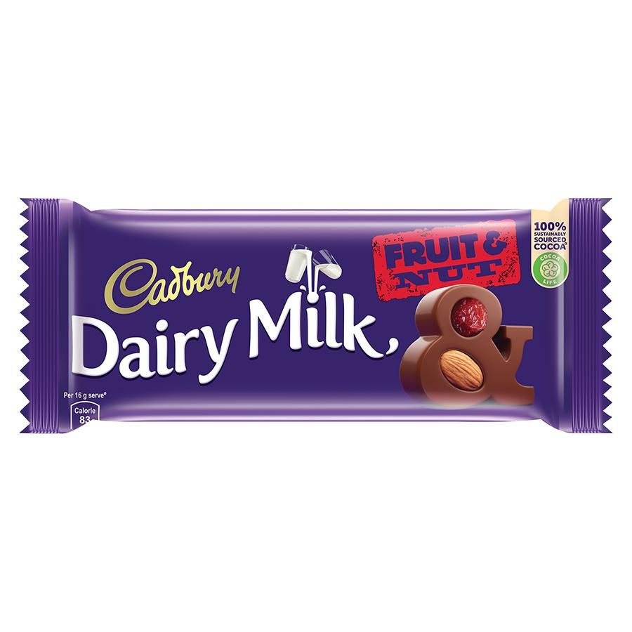 DAIRY MILK FRUIT NUT 80G