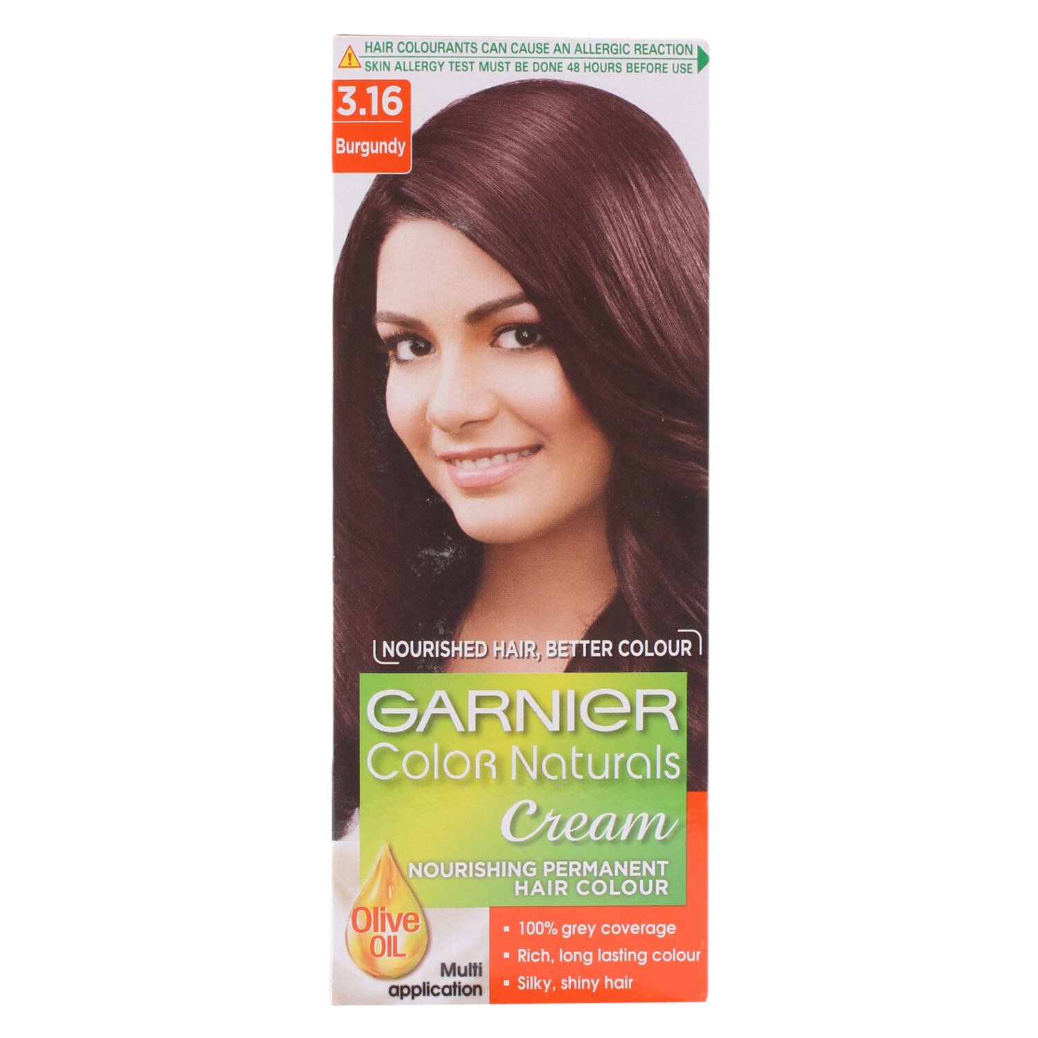 GARNIER HAIR COLOUR 3.16 BURGUNDY  60ML