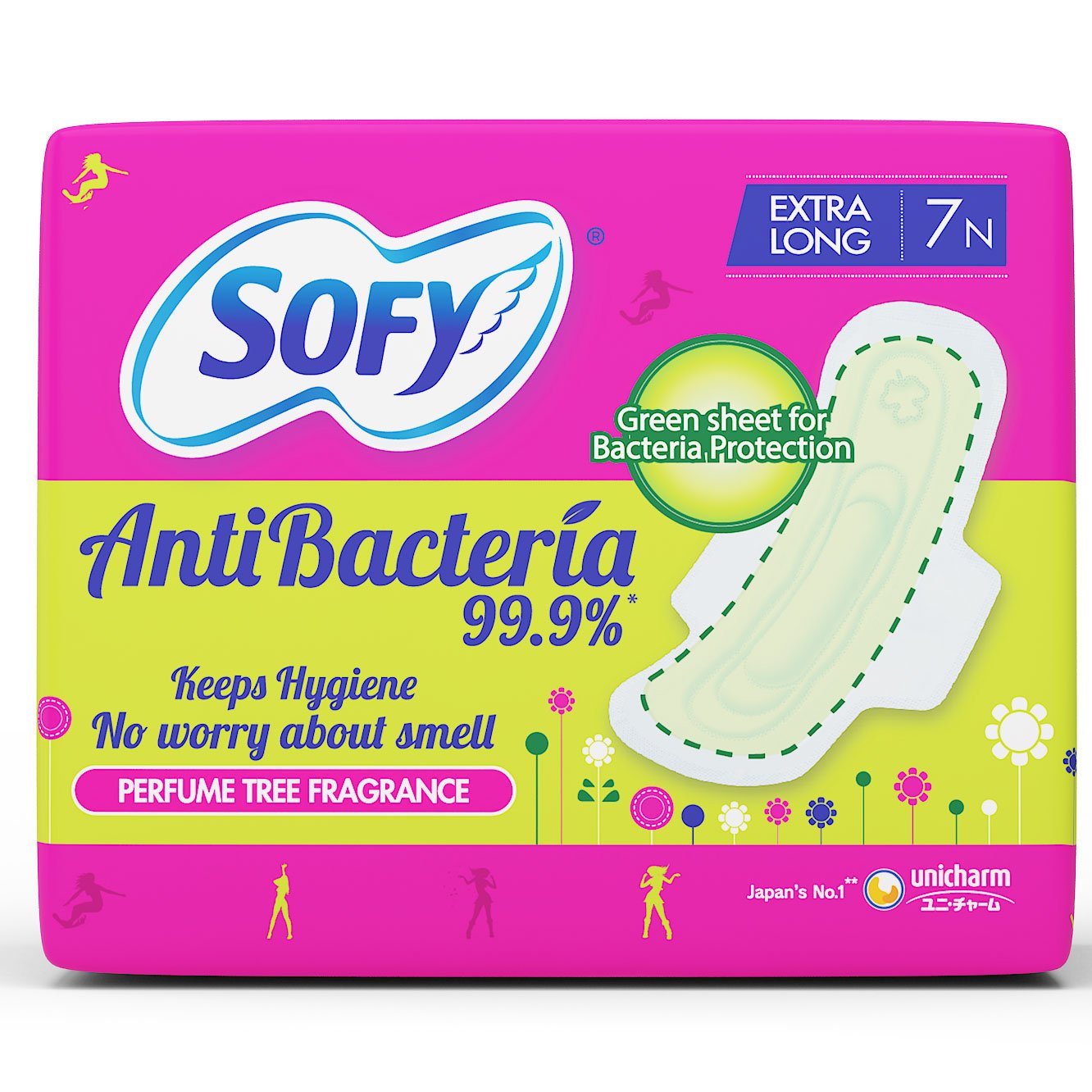 SOFY ANTI BACTERIA PADS 7N