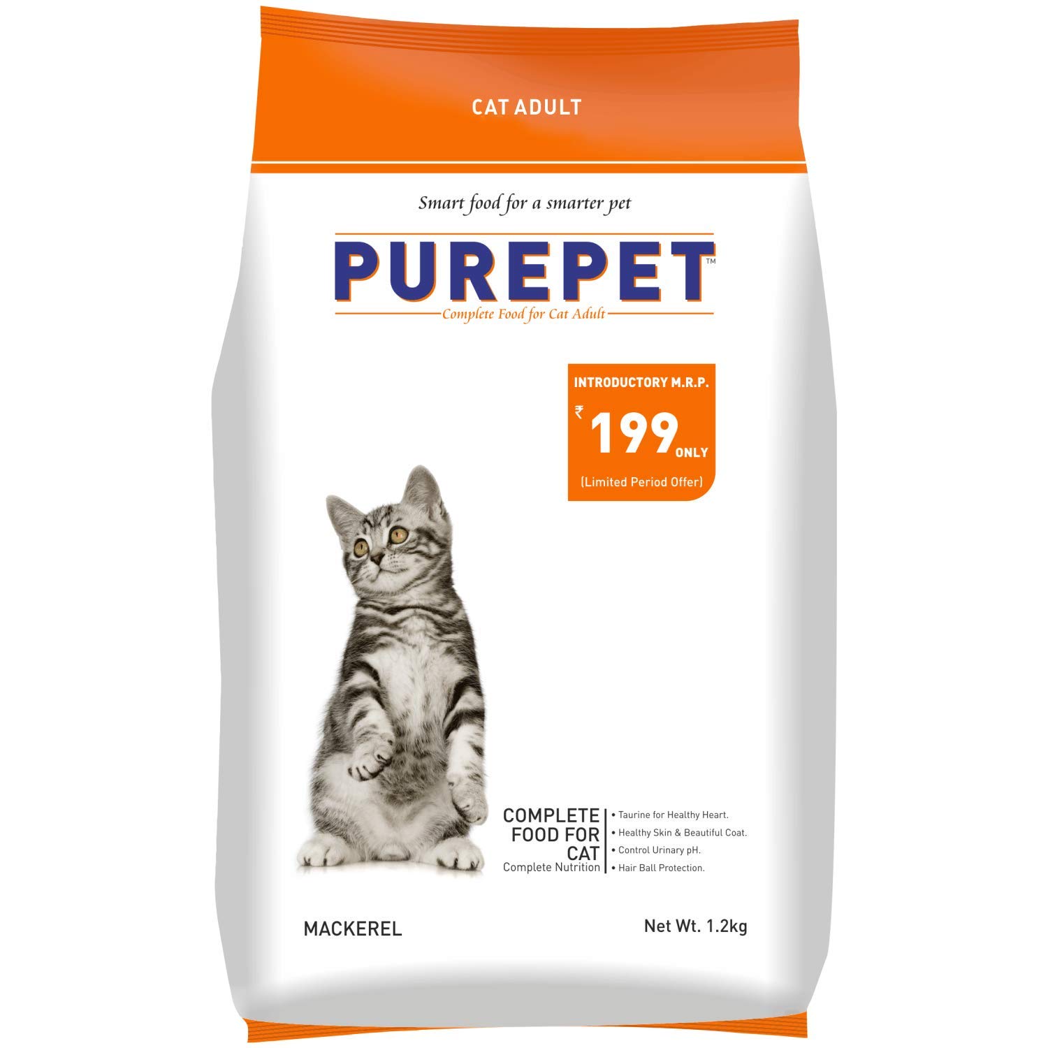 PUREPET CAT ADULT MACKEREL 1.2KG