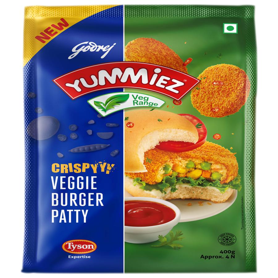 YUMMIEZ CRISPY VEGGIE BURGERPATTY 400GM