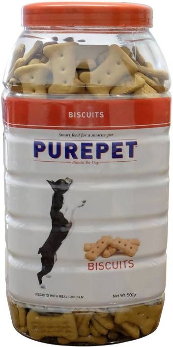 PUREPET DOG BISCUITS CHICKEN 500 JAR