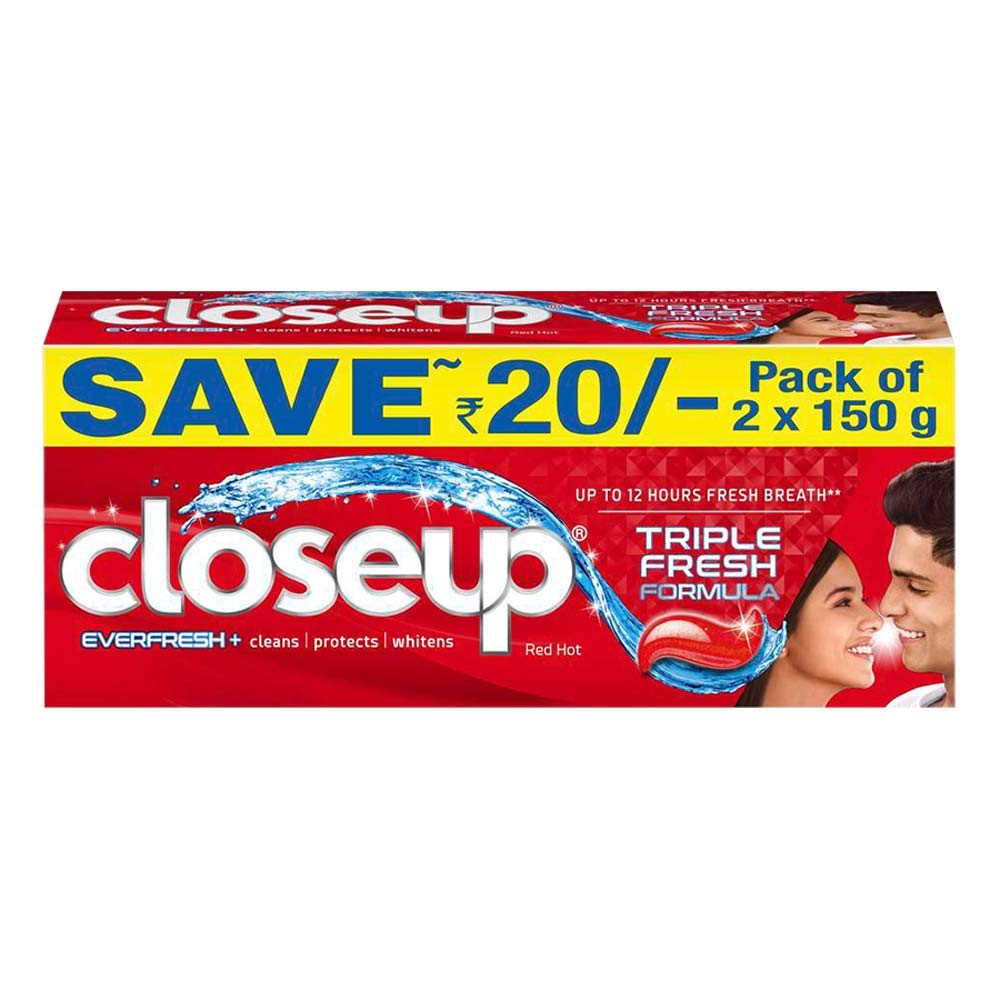 CLOSEUP TOOTHPASTE EVERFRESH 2X150G