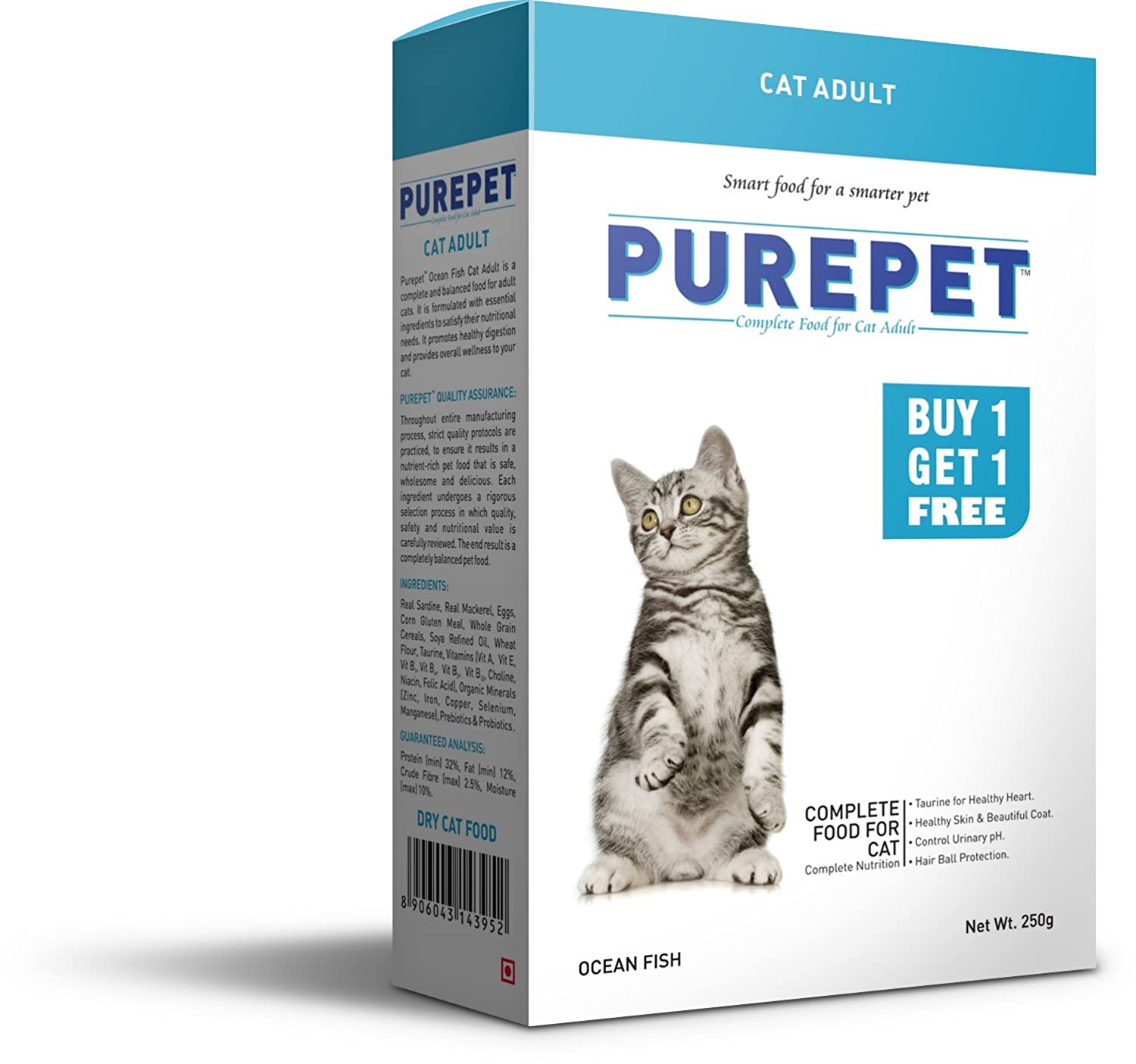 PUREPET OCEAN FISH 1+1 250G
