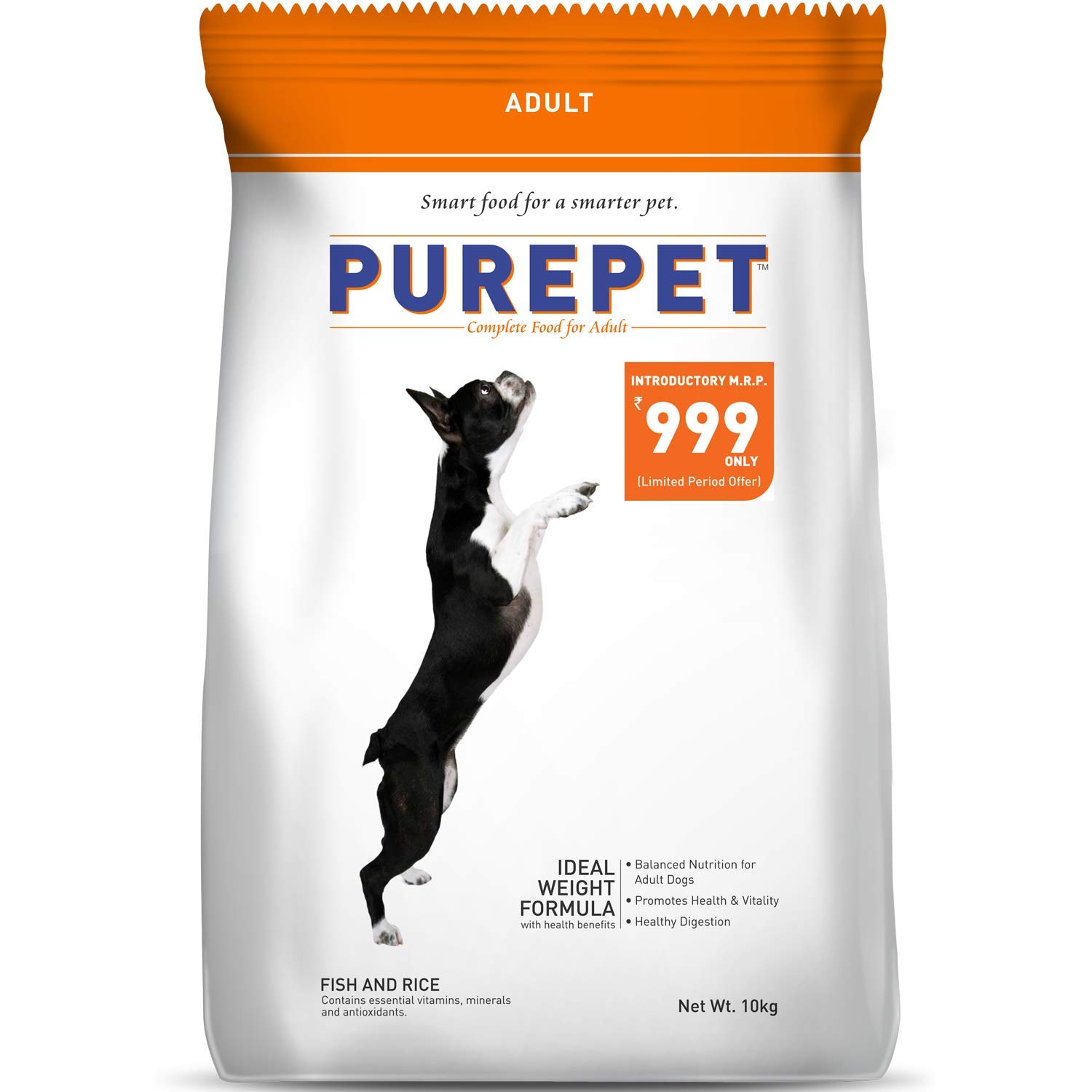 PUREPET MEAT AND RICE DOG ADULT 10KG
