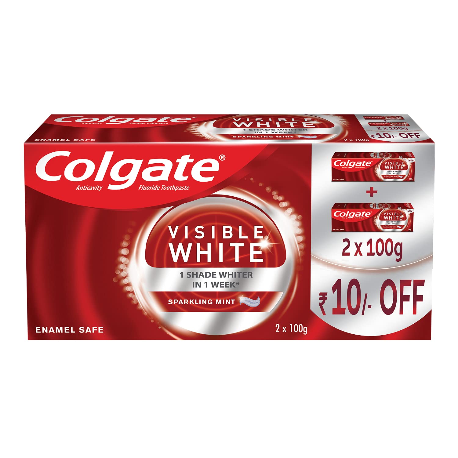 COLGATE TOOTHPASTE VISIBLE WHITE 200GM