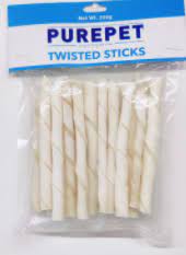 PUREPET TWISTED STICKS 200GM