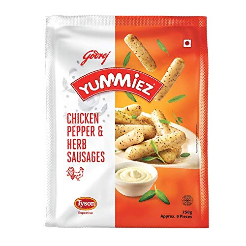 YUMMIEZ CHICKEN PEPPER SAUSAGES 250G
