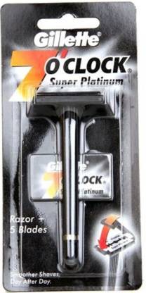GILLETTE  7 O CLOCK SUPER PLATINUM RAZOR
