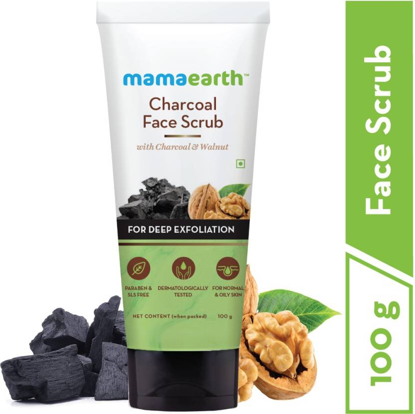 MAMAEARTH FACE SCRUB CHARCOL 100GM