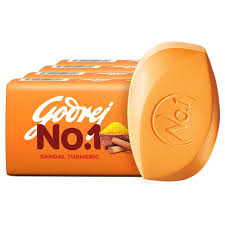 GODREJ NO1 SOAP SANDAL TURMERIC SET 400G