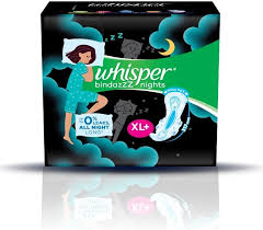 WHISPER BINDAZ NIGHT XL+ 27Pads