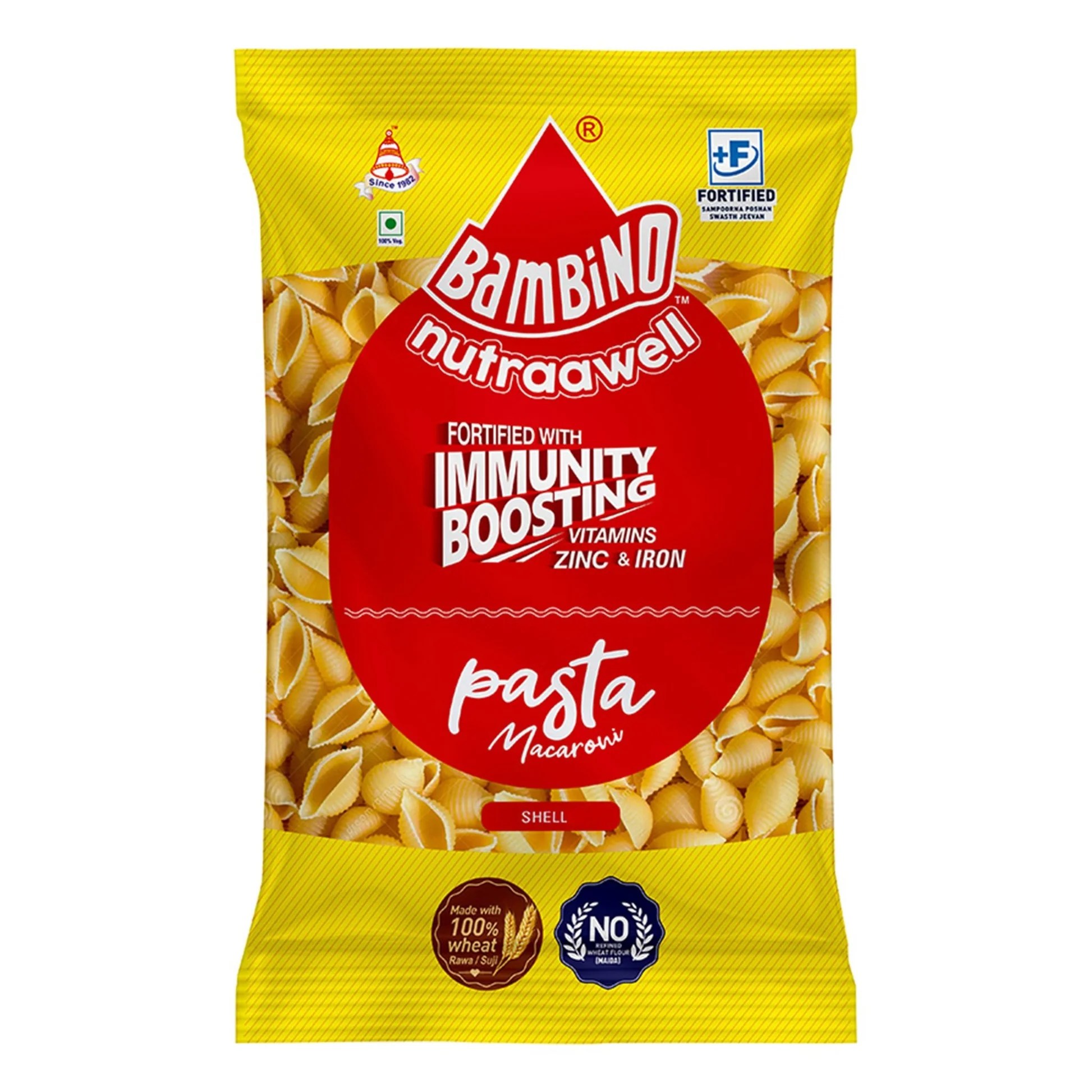 BAMBINO PASTA MACARONI SHELL 170GM