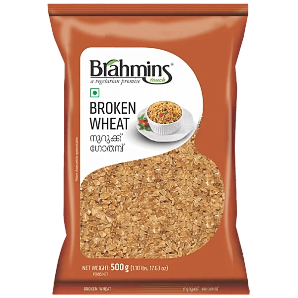 BRAHMINS BROKEN WHEAT 500GM
