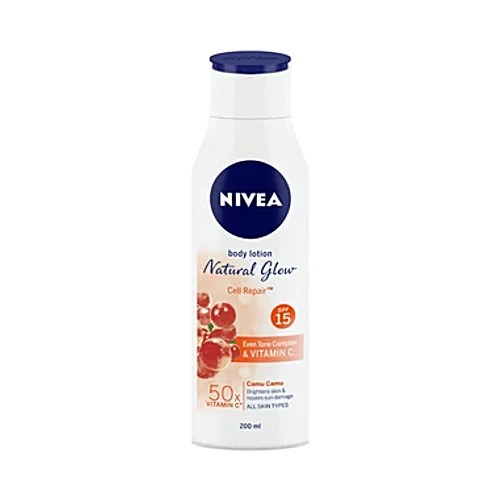 NIVEA BODY LOTION NATURAL GLOW REPAIR CELL 75M